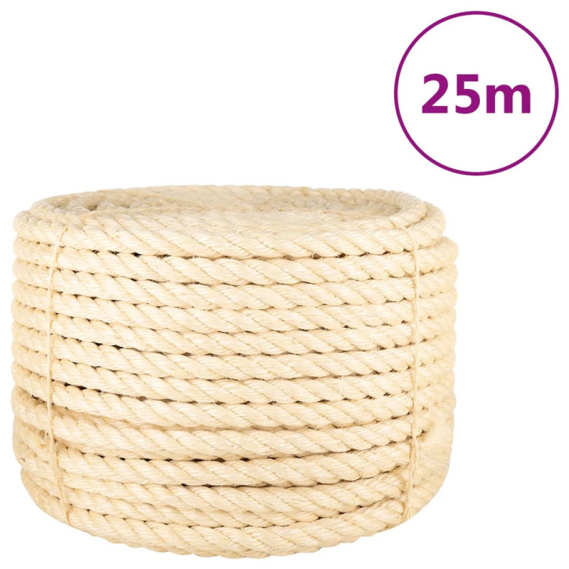 Corde 100 % sisal 20 mm 25 m