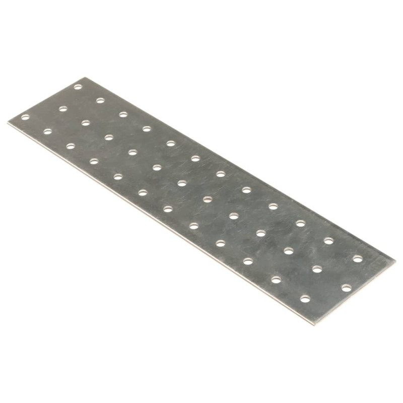 Plaques perforées 40 pcs 2 mm 240x60 mm acier galvanisé