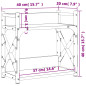 Support d imprimante à 2 niveaux chêne sonoma 40x20x40 cm