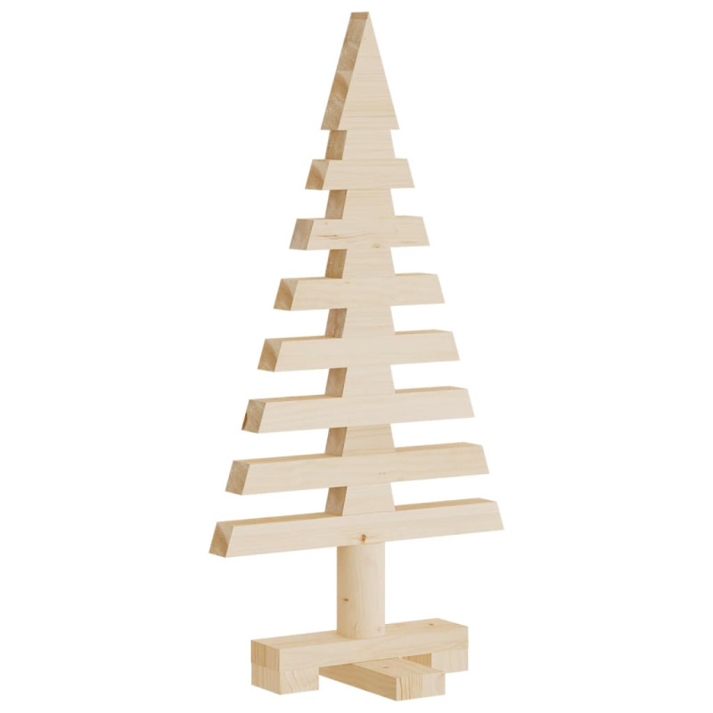 Arbre de Noël en bois pour décoration 60 cm bois massif de pin