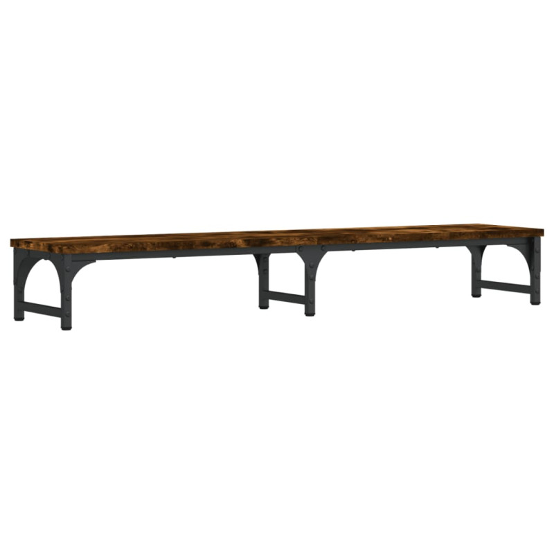 Support de moniteur chêne fumé 105x23x15,5 cm bois d ingénierie