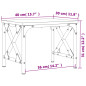 Support d imprimante chêne fumé 40x30x31 cm bois d ingénierie