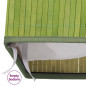 Panier à linge avec 2 sections bambou vert 72 L