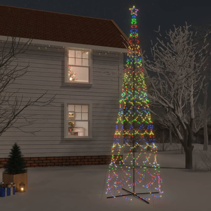 Arbre de Noël cône 3000 LED Colorées 230x800 cm