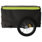 Remorque de vélo noir et vert 45 kg fer