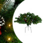 Arbre de Noël artificiel pré éclairé d allée vert 40 cm PVC