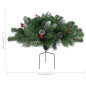 Arbre de Noël artificiel pré éclairé d allée vert 40 cm PVC