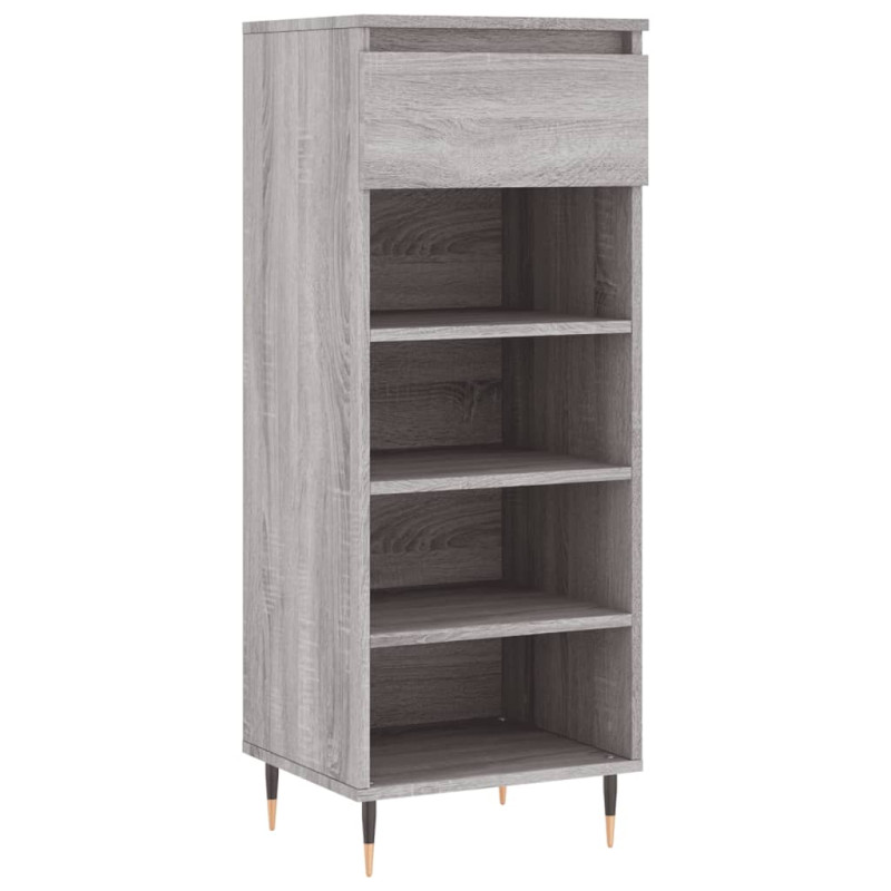 Armoire à chaussures Sonoma gris 40x36x105 cm Bois d ingénierie