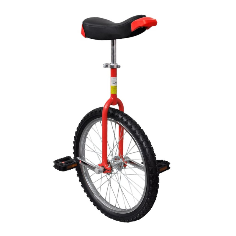 Monocycle ajustable rouge 20 pouces