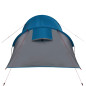 Tente de camping tunnel 2 personnes bleu imperméable