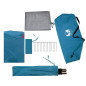 Tente de camping tunnel 2 personnes bleu imperméable