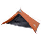 Tente de camping tipi 1 personne orange imperméable