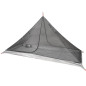 Tente de camping tipi 1 personne orange imperméable