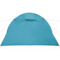 Tente de camping tunnel 4 personnes bleu imperméable