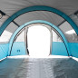 Tente de camping tunnel 4 personnes bleu imperméable