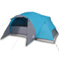 Tente familiale Crossvent 8 personnes bleu imperméable