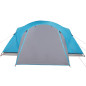 Tente familiale Crossvent 8 personnes bleu imperméable