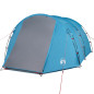 Tente de camping tunnel 4 personnes bleu imperméable