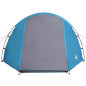 Tente de camping tunnel 4 personnes bleu imperméable