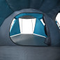 Tente de camping tunnel 4 personnes bleu imperméable