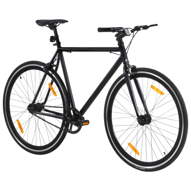 Vélo à pignon fixe noir 700c 51 cm