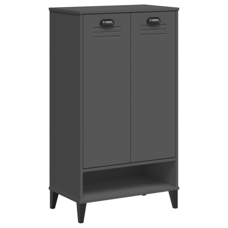 Armoire à chaussures VIKEN gris anthracite bois d ingénierie