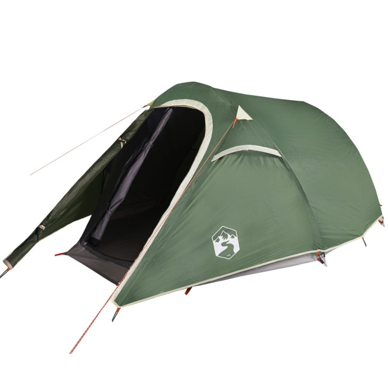 Tente de camping tunnel 3 personnes vert imperméable