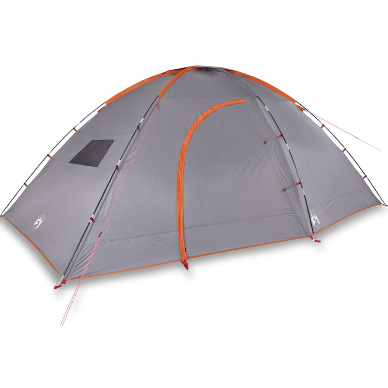 Tente de camping 8 personnes orange imperméable