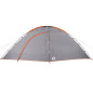 Tente de camping 8 personnes orange imperméable