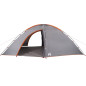 Tente de camping 8 personnes orange imperméable