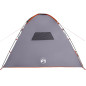 Tente de camping 8 personnes orange imperméable