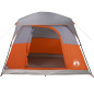 Tente de camping de cabine 4 personnes orange imperméable