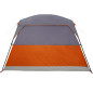 Tente de camping de cabine 4 personnes orange imperméable