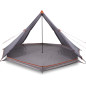 Tente familiale tipi 8 personnes gris et orange imperméable