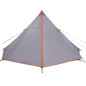 Tente familiale tipi 8 personnes gris et orange imperméable