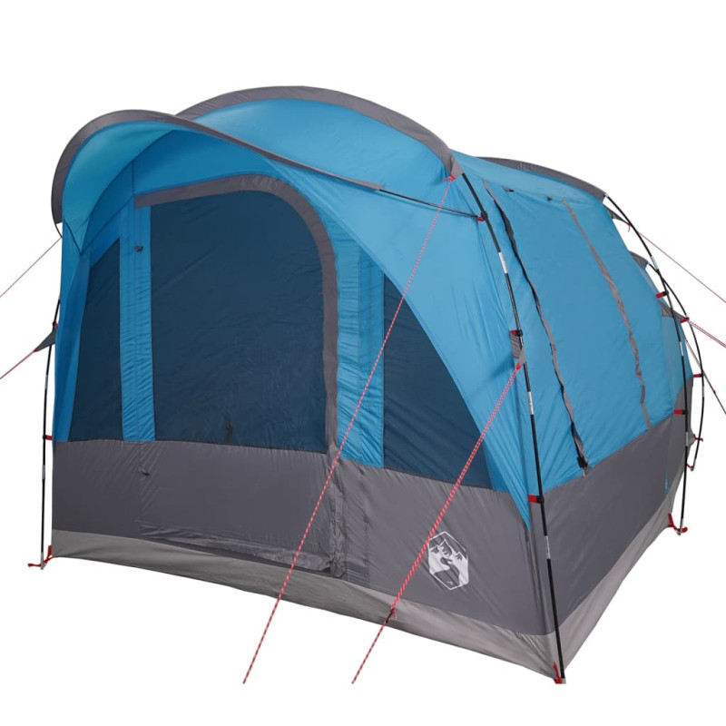 Tente de camping tunnel 3 personnes bleu imperméable