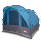 Tente de camping tunnel 3 personnes bleu imperméable