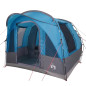 Tente de camping tunnel 3 personnes bleu imperméable