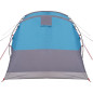 Tente de camping tunnel 3 personnes bleu imperméable