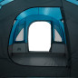 Tente de camping tunnel 3 personnes bleu imperméable