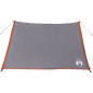 Tente de camping 2 personnes gris et orange imperméable