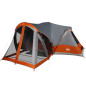 Tente familiale tipi 8 personnes gris et orange imperméable