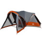 Tente familiale tipi 8 personnes gris et orange imperméable