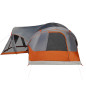 Tente familiale tipi 8 personnes gris et orange imperméable