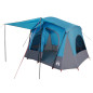 Tente de camping de cabine 5 personnes bleu imperméable