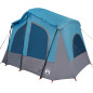 Tente de camping de cabine 5 personnes bleu imperméable