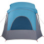 Tente de camping de cabine 5 personnes bleu imperméable