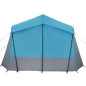 Tente de camping de cabine 5 personnes bleu imperméable