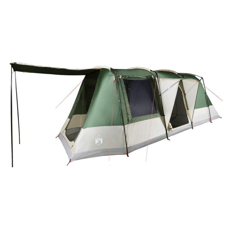 Tente de camping tunnel 4 personnes vert imperméable