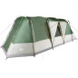 Tente de camping tunnel 4 personnes vert imperméable